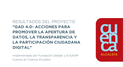 Guía de Datos Abiertos del Gobierno Autónomo Descentralizado Municipal del cantón Cuenca